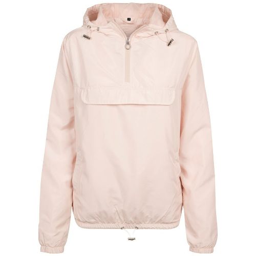 Build Your Brand Women's Basic Pullover Jacket Light Pink
